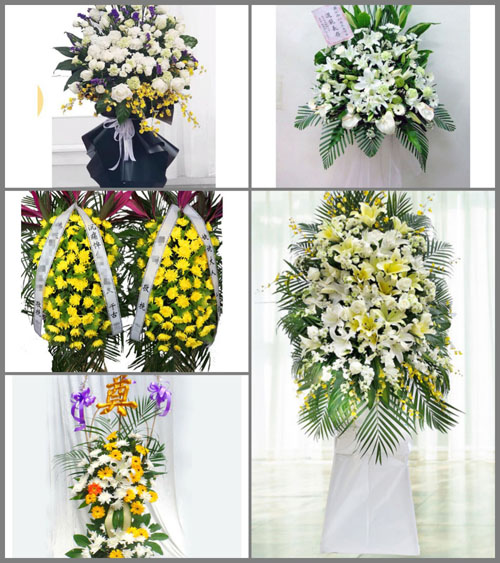 福建漳州龙海市白水镇磁美村白事花篮预定