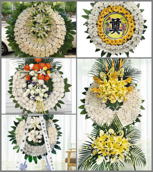 福建漳州龙海市白水镇磁美村花圈速递